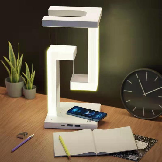 Wireless Charging Suspension Table Floating Lamp For Bedroom
